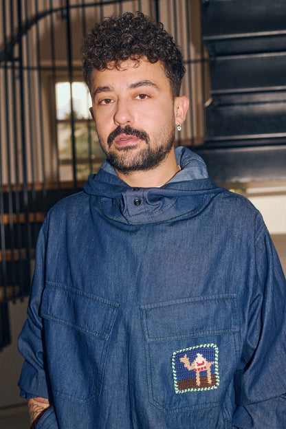 Yasha Hoodie Camel Patch