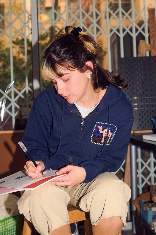 Eden Hoodie Camel Patch