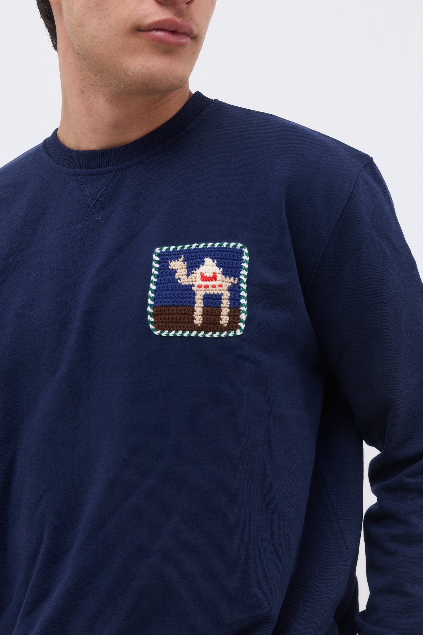 Omri Sweatshirt Camel Patch